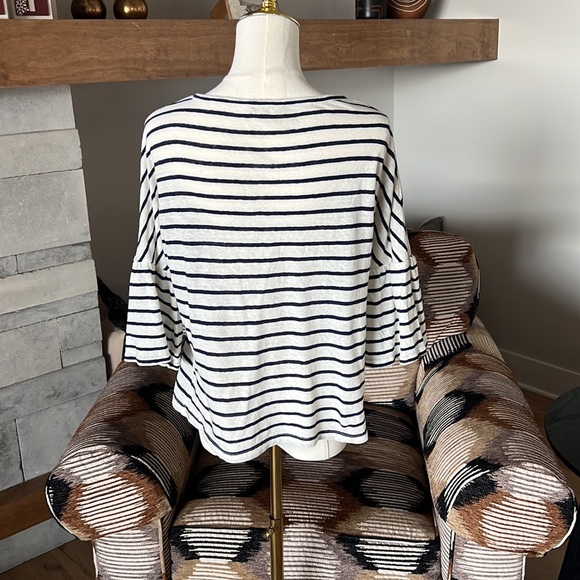 Madewell Flare Sleeve Stripe Tee - Picture 9 of 11